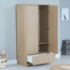 Babymore Luno Veni Wardrobe - Oak