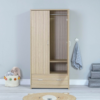 Babymore Luno Veni Wardrobe - Oak
