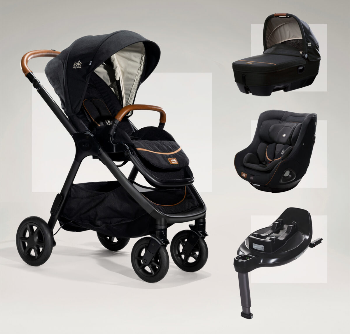 Joie Finiti Flex Grow Ready Travel Bundle with Calmi™, i-Harbour & i-Base Encore - Eclipse