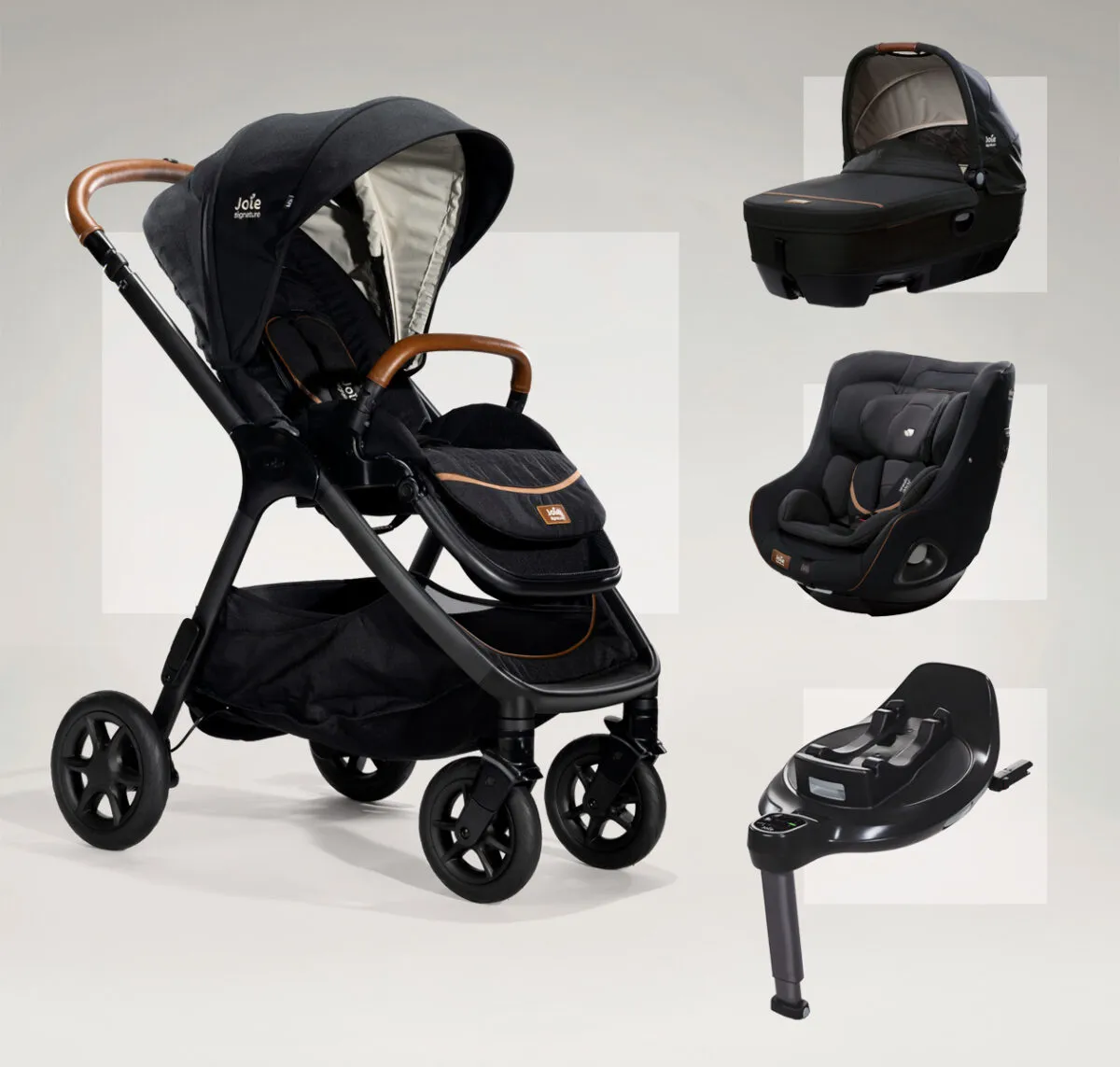 Joie Finiti Flex Grow Ready Travel Bundle with Calmi™, i-Harbour & i-Base Encore - Eclipse