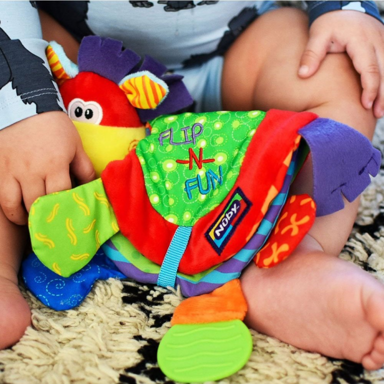 Nuby Flip Flop Teether Book Olivers BabyCare