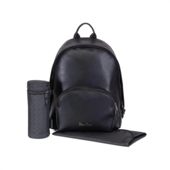 Silver Cross Vegan Leather Changing Rucksack - Black