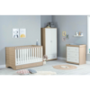 Babymore Veni 3 Piece Nursery Furniture Room Set - Oak White - 1