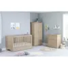 Babymore Veni 3 Piece Room Set with Drawer - Oak