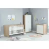 Babymore Veni 3 Piece Nursery Furniture Room Set - Oak White - 4