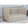 Babymore Veni Cot Bed with Drawer - Oak