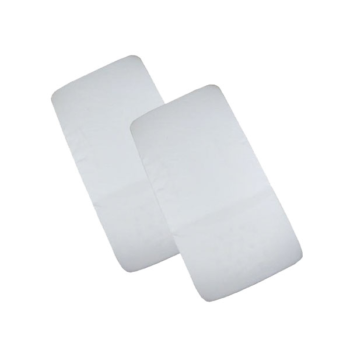 Cuddles Collection Plain Crib Sheets 40 x 94cm - White