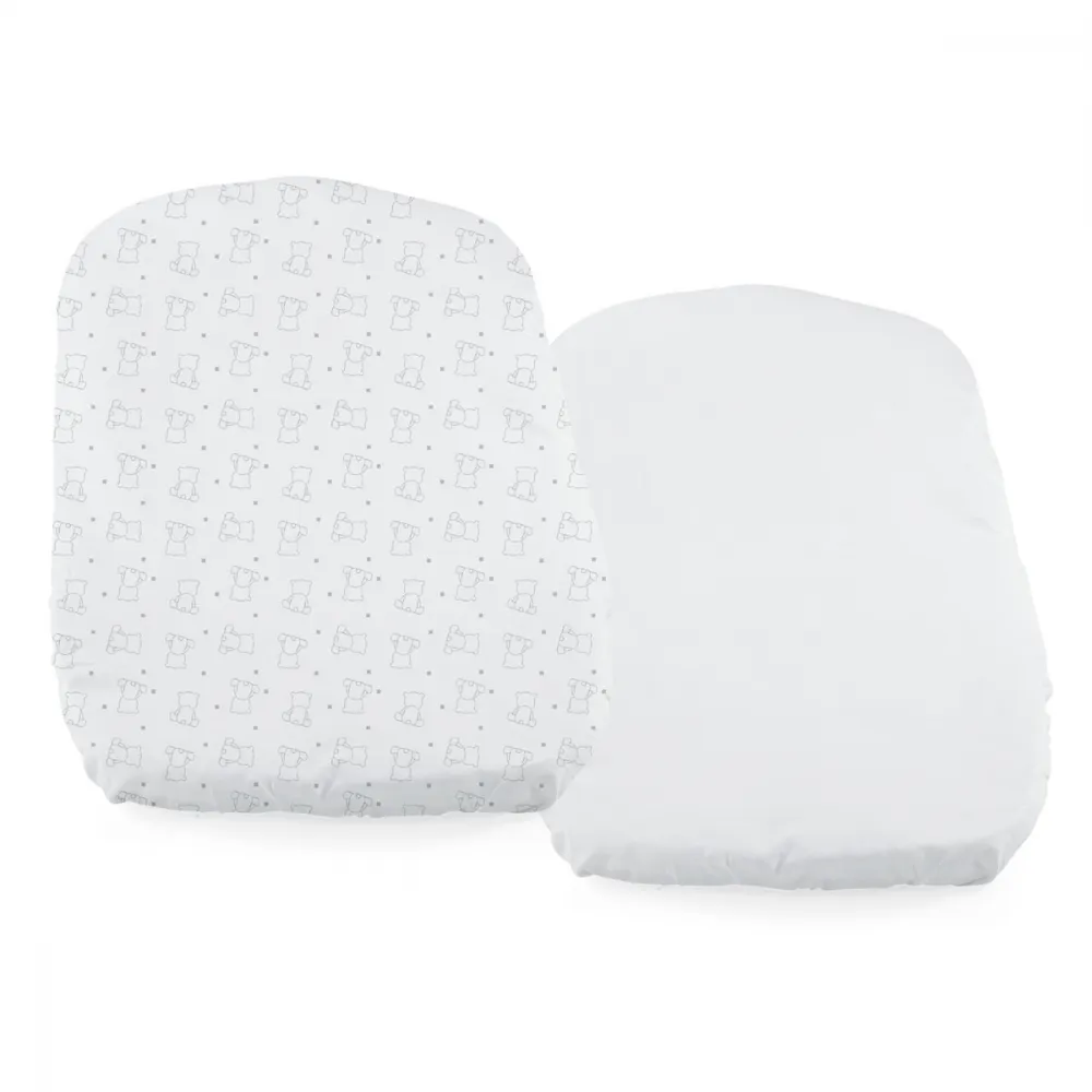 Chicco Baby Hug Set of 2 Fitted Sheets – Bear - Image 2