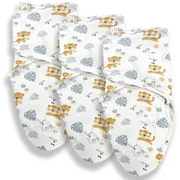 Callowesse Newborn Baby Swaddle Pack of 3 | 0-3 Months | Curious Cubs