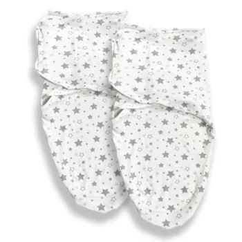 Callowesse Newborn Baby Swaddle - 0-3 Months - Starry Night - Pack of 2