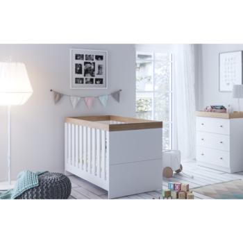 Little Acorns Burlington 2 Piece Room Set – White/Oak