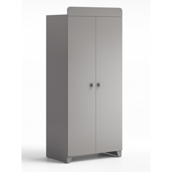 Little Acorns Classic Double Door Wardrobe - Grey