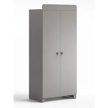 Little Acorns Classic Double Door Wardrobe - Grey