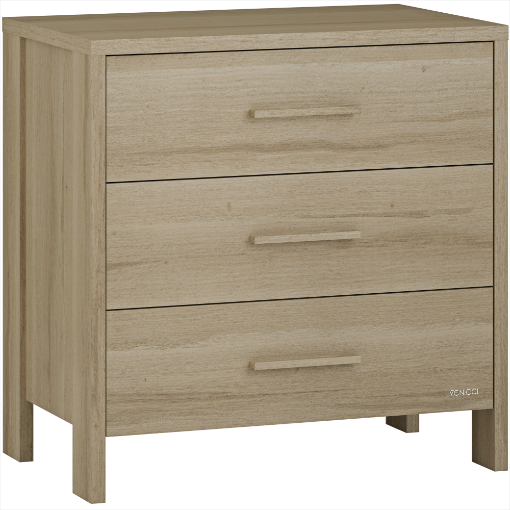 Venicci Forenzo 2 Piece Nursery Furniture Room Set Includes Cot Bed and Chest Changer - Honey Oak - Image 7