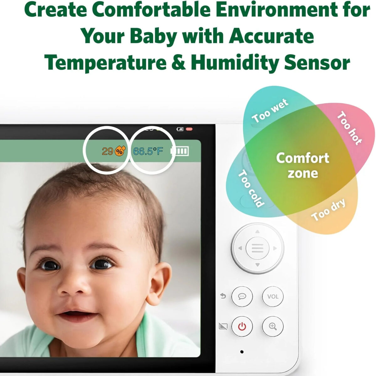 LeapFrog LF920HD 7" Video Baby Monitor with Colour Night Vision - Image 12