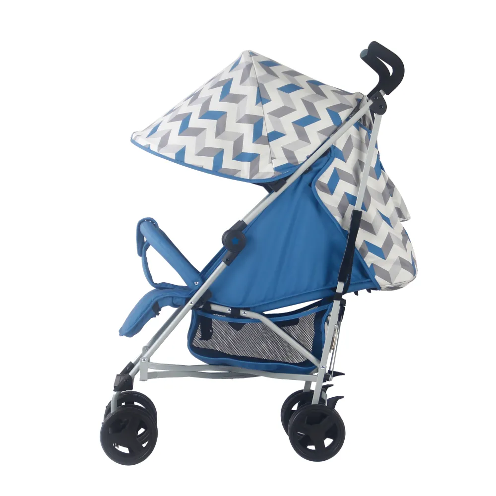 My Babiie MB02 Lightweight Stroller Blue Chevron