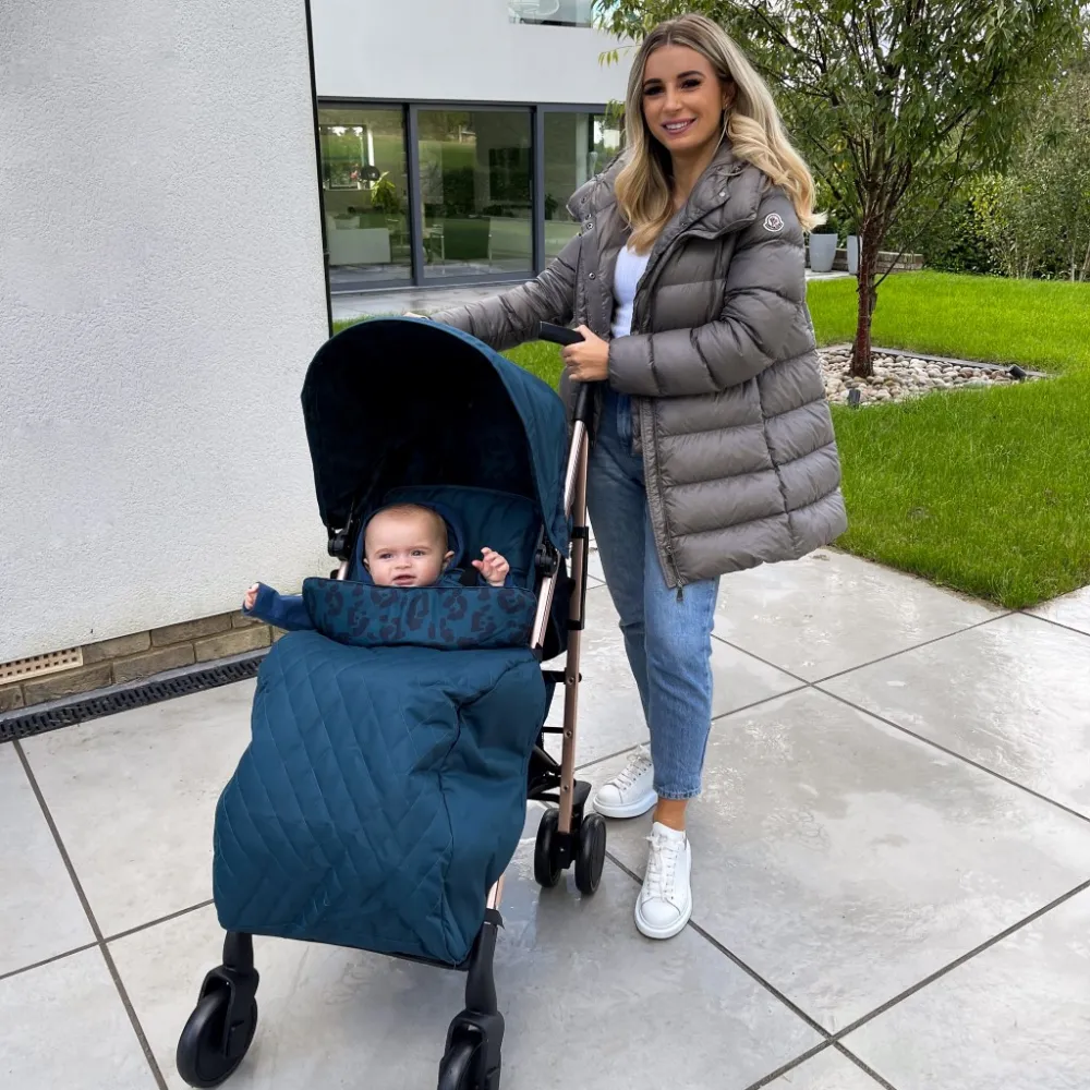 My Babiie MB51 Dani Dyer Lightweight Stroller Navy Leopard