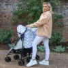 My Babiie MB11 Billie Faiers Twin Stroller - Grey Chevron