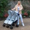 My Babiie MB11 Billie Faiers Twin Stroller - Grey Chevron