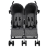 My Babiie MB11 Double Stroller - Grey Melange and Leopard