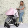 My Babiie MB200 Dani Dyer Pushchair - Pink & Grey Marbled