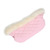 My Babiie Fur Trimmed Pushchair Handmuff - Baby Pink