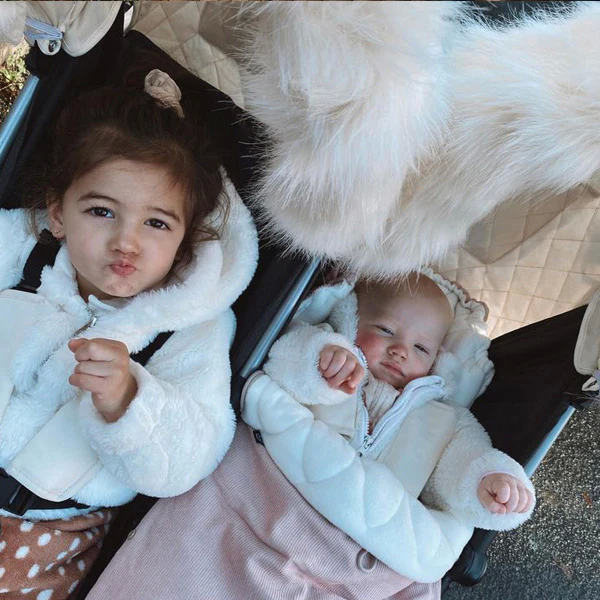 My Babiie- Luxurious Cream Faux Fur Pram Hood Trim - Image 2