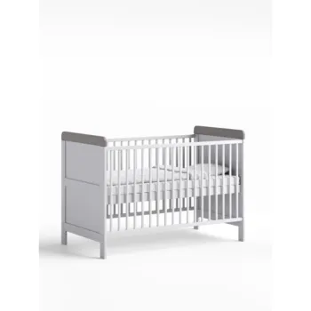 Little Acorns Classic Cot-Bed - White/Grey