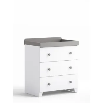 Little Acorns Classic Dresser - White And Grey