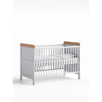 Little Acorns Classic Cot Bed - White and Oak