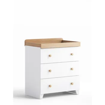 Little Acorns Classic Dresser - White and Oak