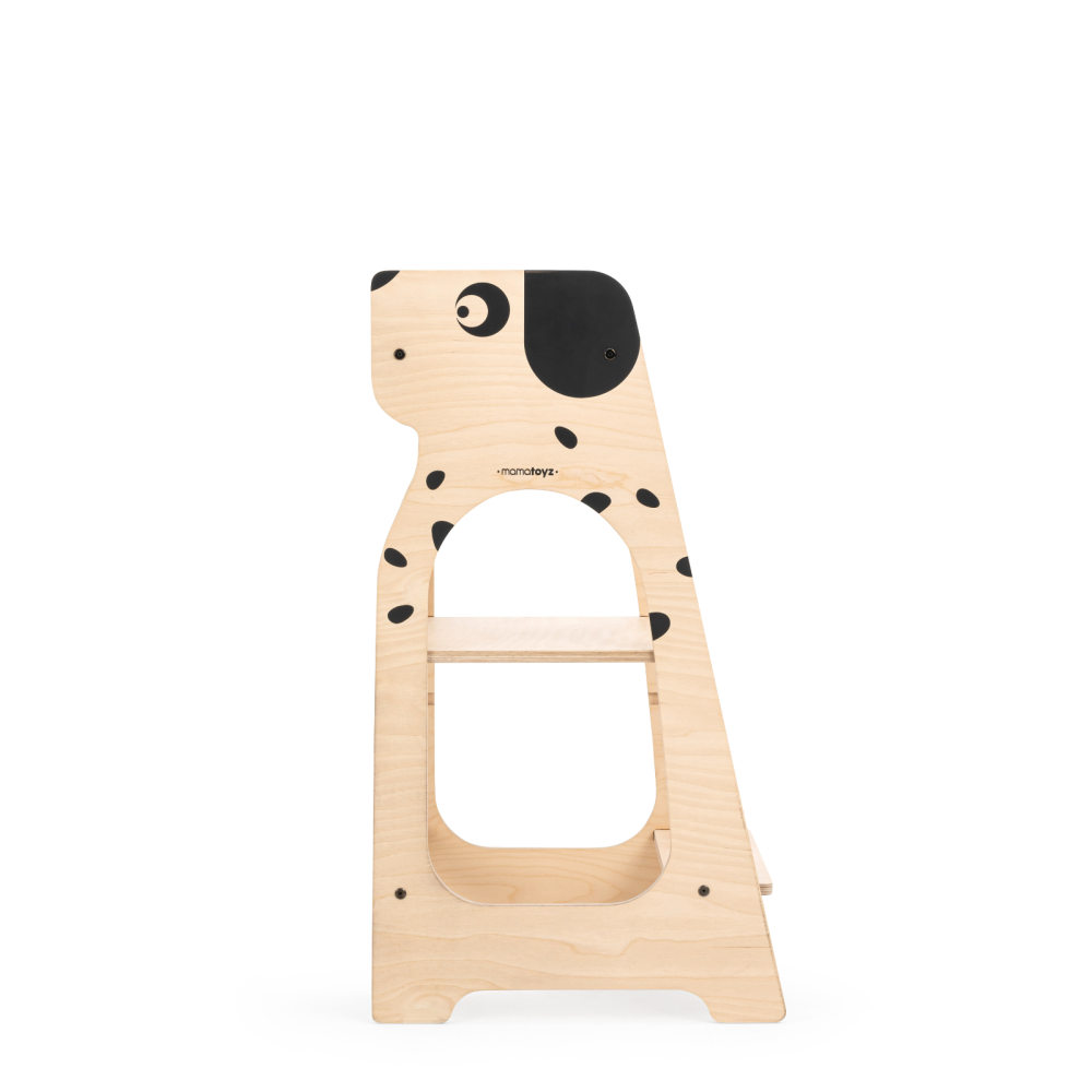 MamaToyz Step Up Montessori Learning Tower Dog Design