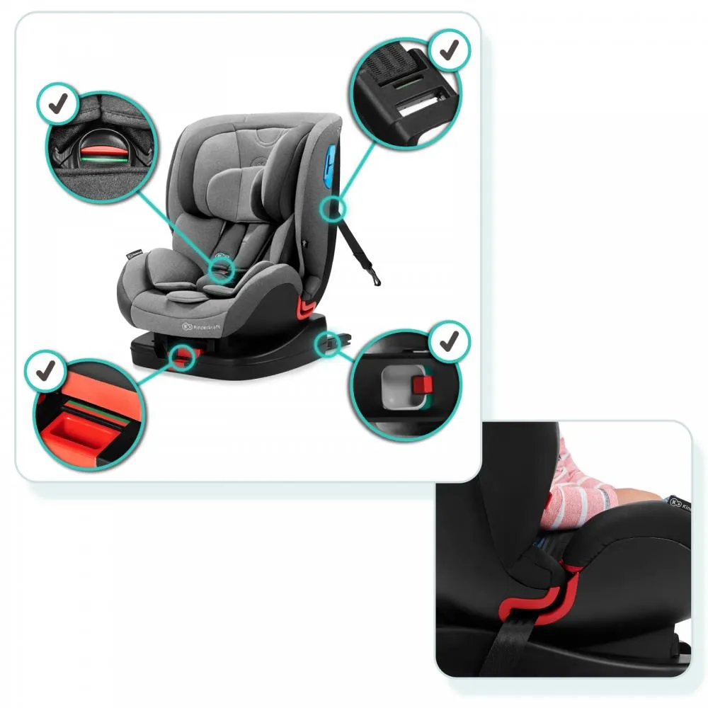 DISCONTINUED Kinderkraft Vado Group 0+/1/2 ISOFIX Car Seat - Black - Image 12