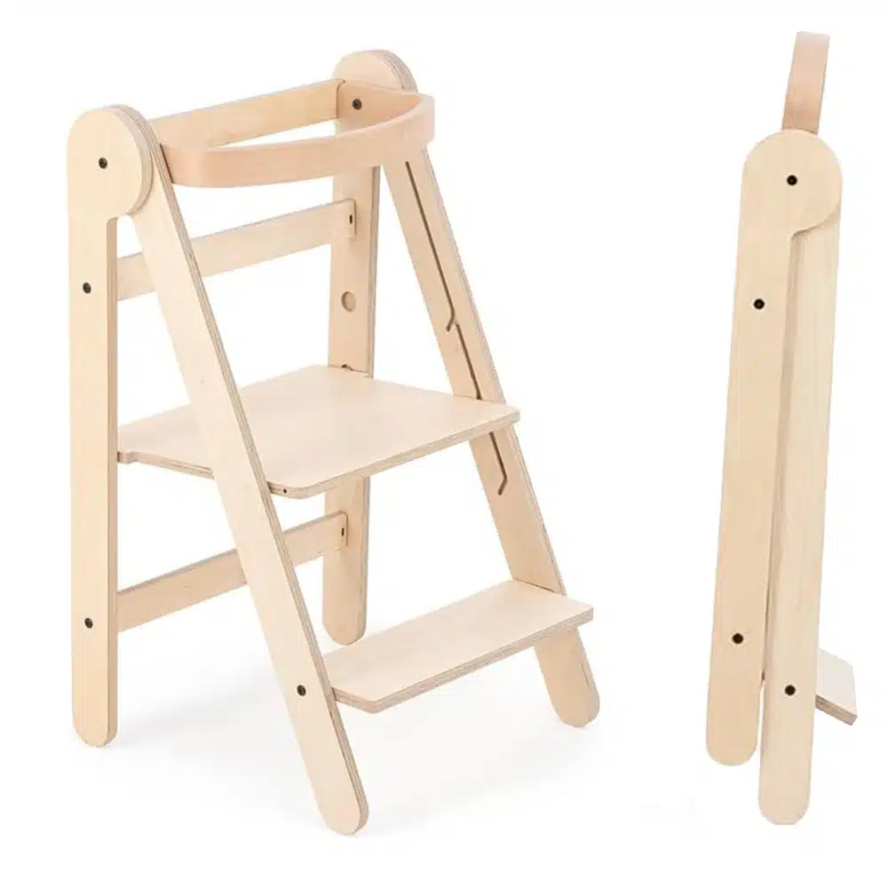 Foldable montessori tower online