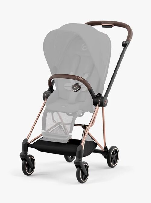 Cybex Mios Pushchair Frame - Deep Black with Rose Gold Chassis