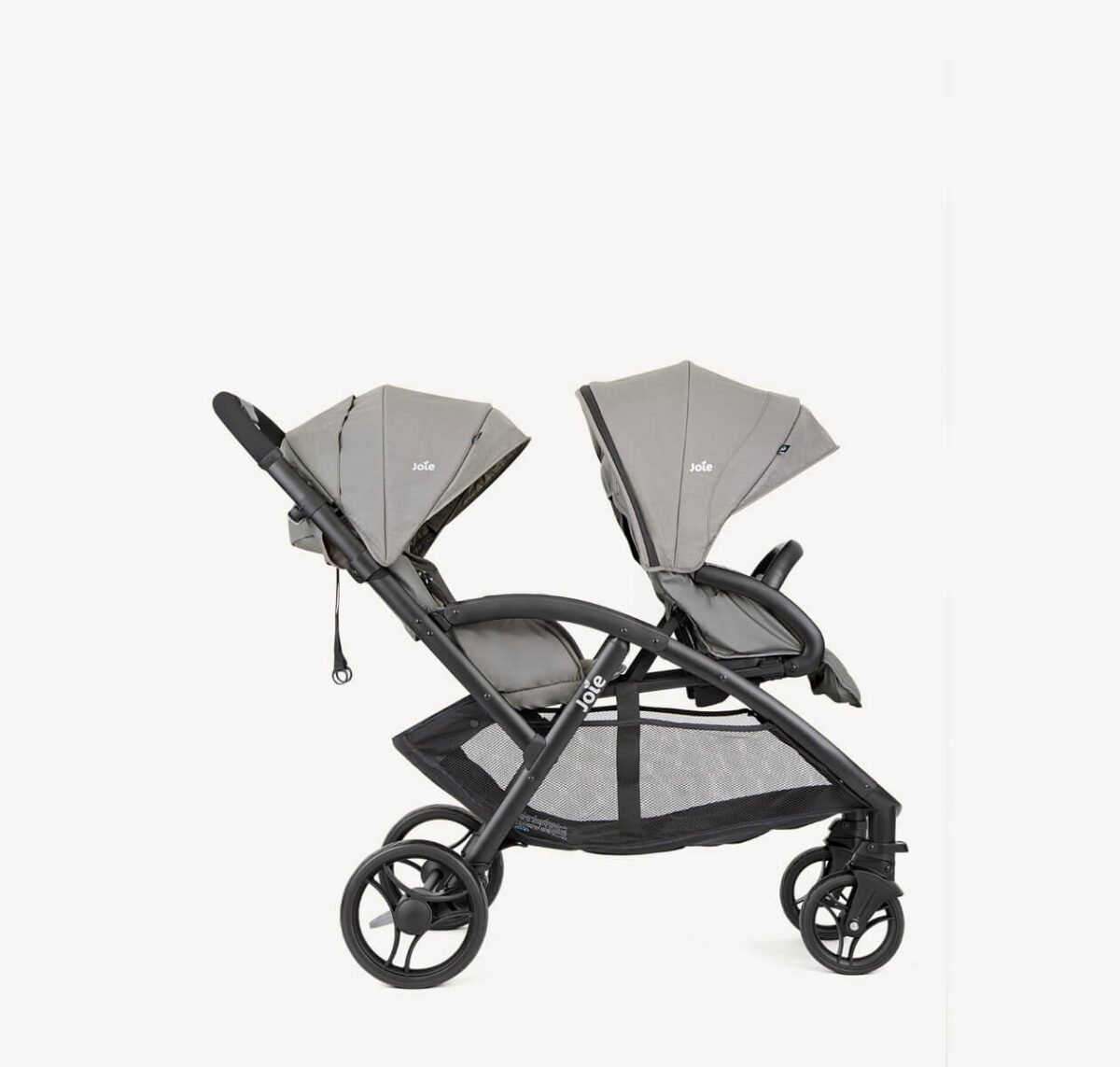 Joie EvaLite Duo Lightweight Double Stroller - Pebble - Image 2