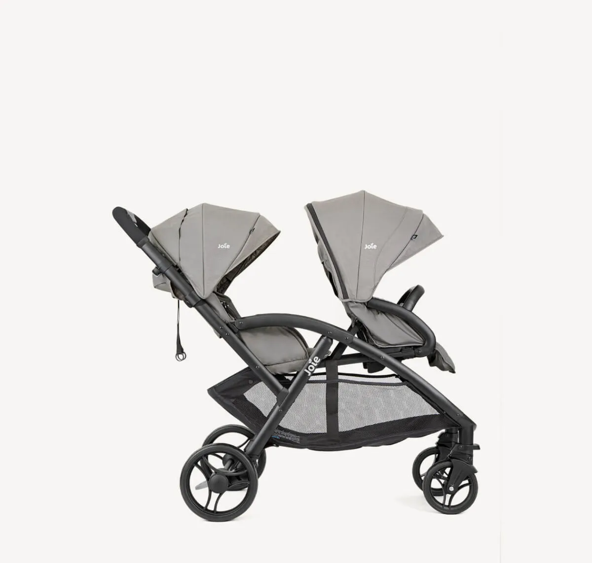 Joie EvaLite Duo Lightweight Double Stroller - Pebble - Image 2