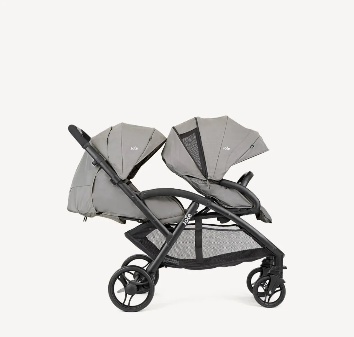 Joie EvaLite Duo Lightweight Double Stroller - Pebble - Image 3