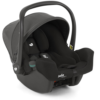 Joie i-Snug 2 Baby Car Seat in Shale with a white back ground.