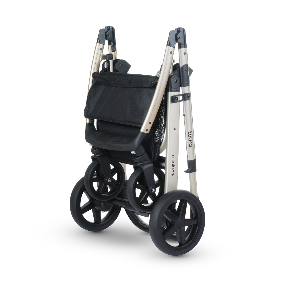 Miniuno Toura Travel System Rose Gold Black Herringbone