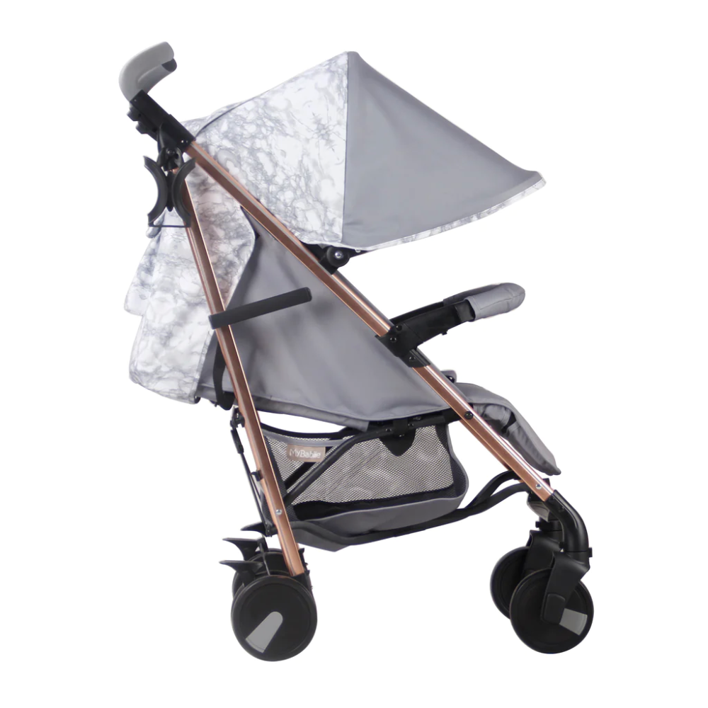 My Babiie - MB51 Samantha Faiers Grey Marble Lightweight Stroller - Image 6
