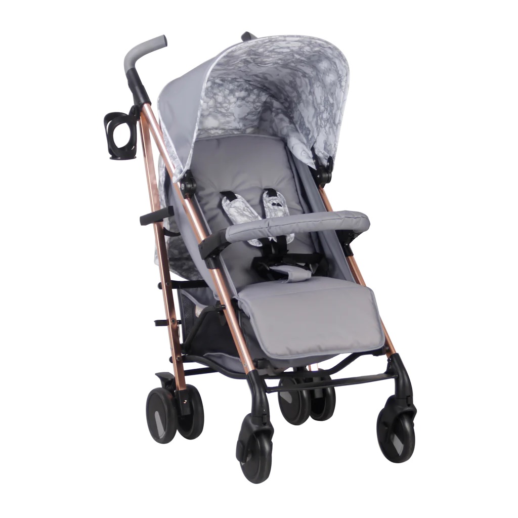 My Babiie - MB51 Samantha Faiers Grey Marble Lightweight Stroller - Image 2