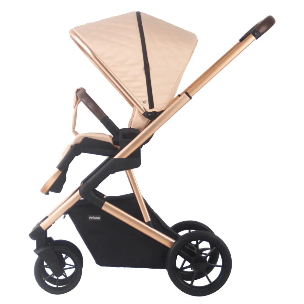 MB500 Billie Faiers Quilted 3 in 1 Travel System Blush and Rose Gold