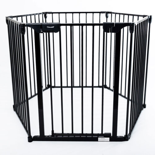 Callowesse Hexagonal Multi-Functional Extendable Playpen - Black