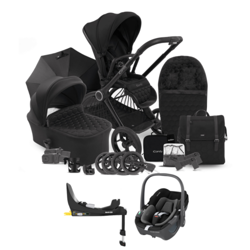 iCandy Core Travel System - Complete Bundle - Maxi Cosi Pebble 360 plus ISOFIX Base