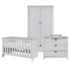 Tutti Bambini Nursery Furniture room set from the Verona Collection with cot bed, dresser & Wardrobe