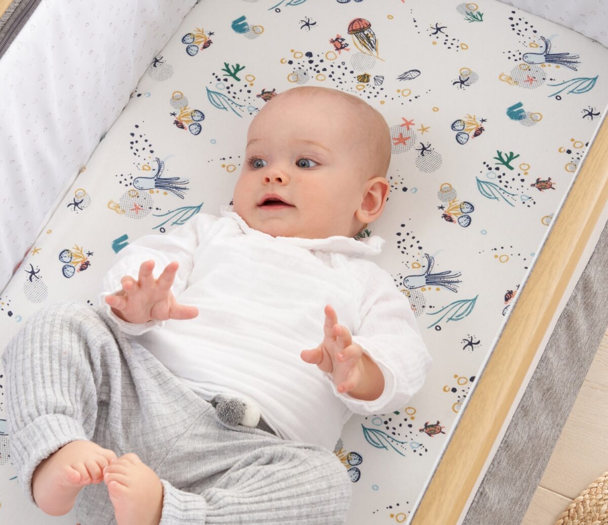 Tutti Bambini Bedside Crib Fitted Sheets 2 pack - Image 3