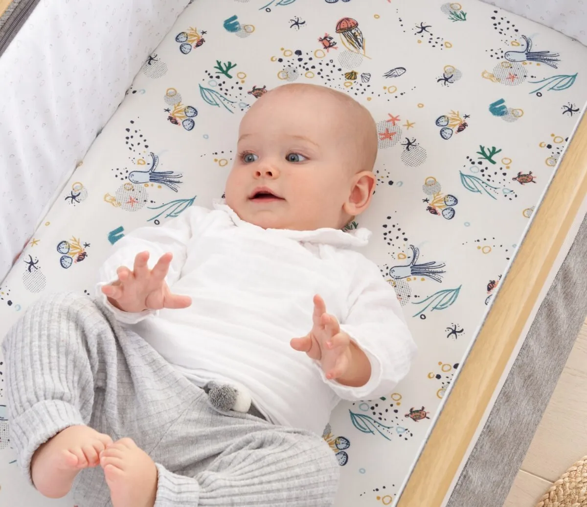 Tutti Bambini Bedside Crib Fitted Sheets 2 pack - Image 3