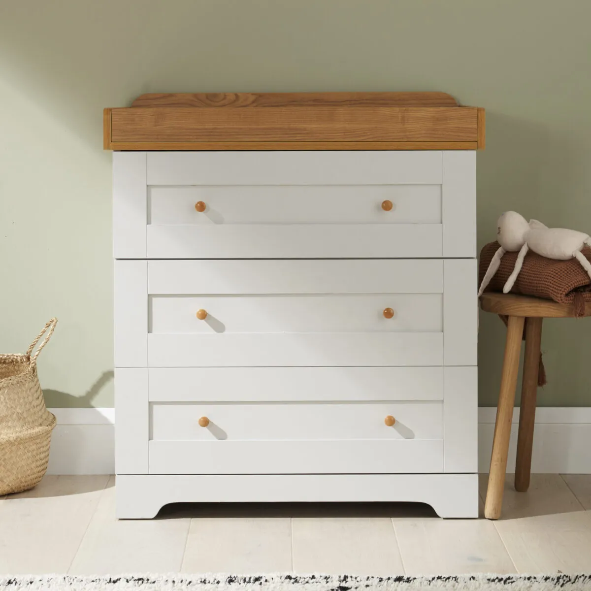 Tutti Bambini Malmo And Rio 2 Piece Nursery Furniture Room Set Includes Cot Bed And Chest Changer - Image 3