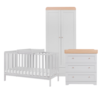 Dove Grey Malmo + Dove Grey & Oak Changer & Wardrobe